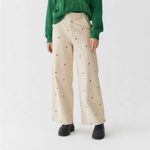 Lazy Oaf Little Heart Corduroy Trousers
